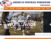 Tablet Screenshot of americanfootballworldwide.com